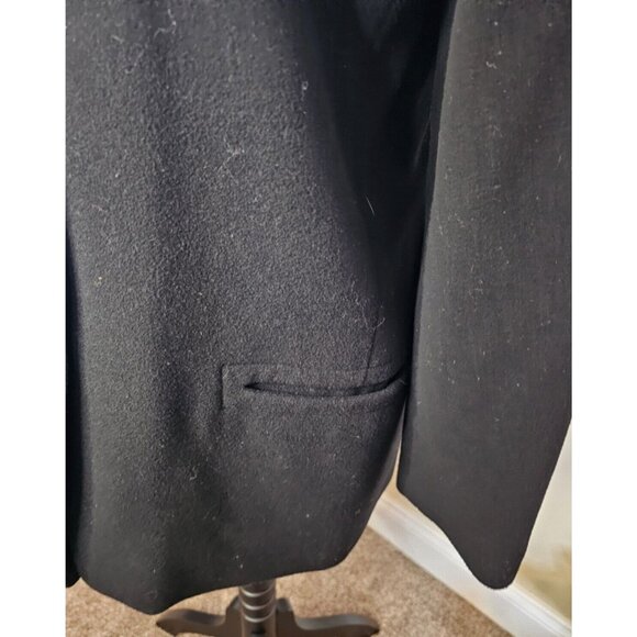 VTG HB ll by Harve Benard Holtzman Wool Nylon Cashmere Blazer Womens Sz 10 Black - Picture 3 of 8